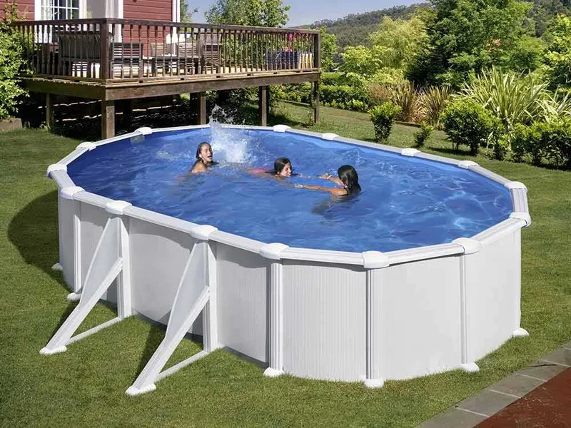 Gre Atlantis Ovale 500x300x132cm - Piscine hors-sol en acier