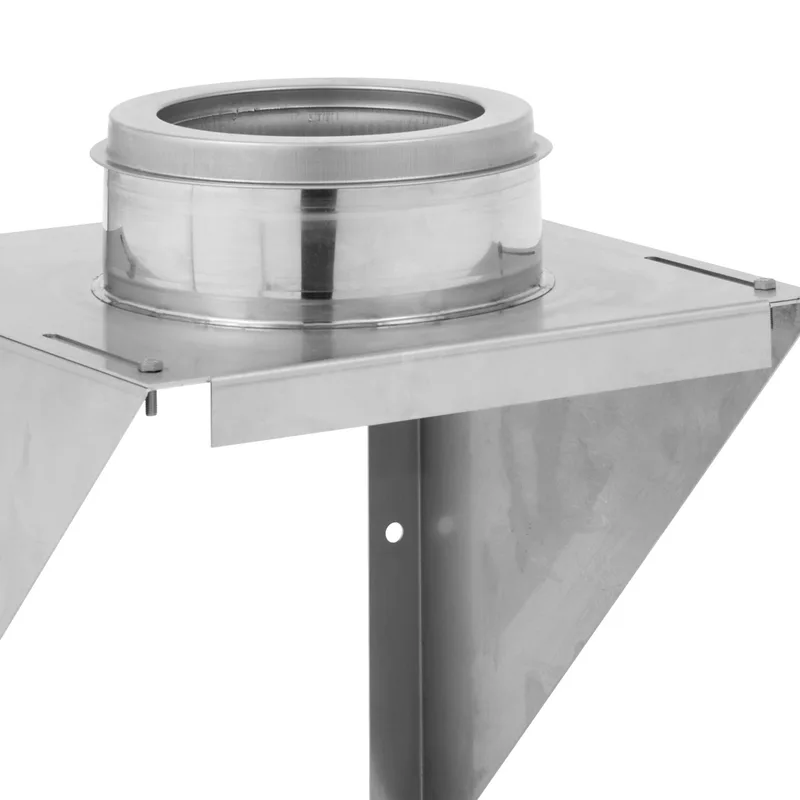 Opsinox cheminée en acier inoxydable 200mm console murale avec évacuation des condensats MSDC