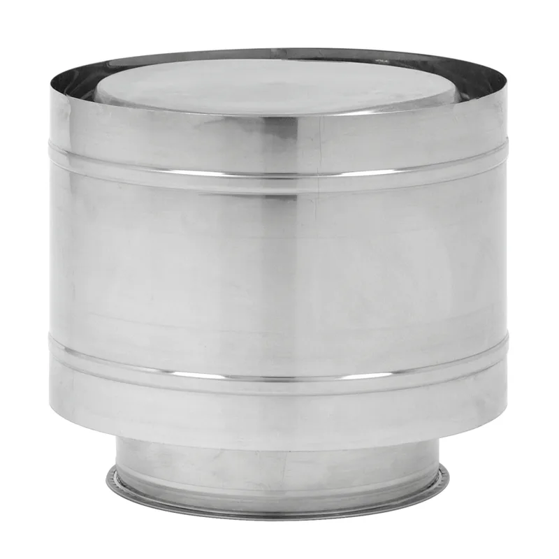 Opsinox conduit de cheminée en acier inoxydable 180mm avec chapeau de terminaison contre les vents descendants forts KAW