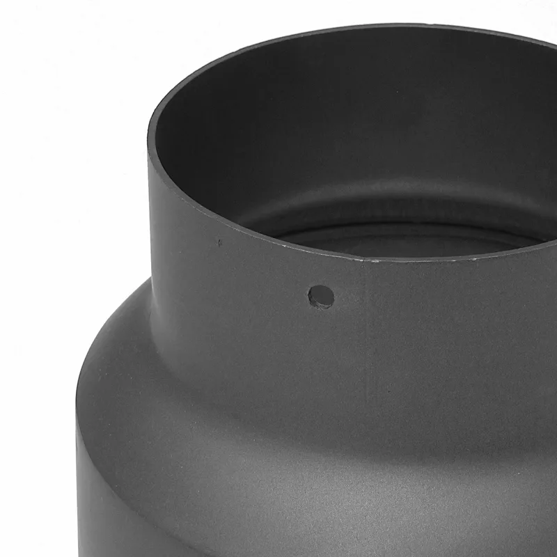 Raik Basic Réduction 150mm – 130mm gris fonte pour tuyau de fumée / conduit de fumée