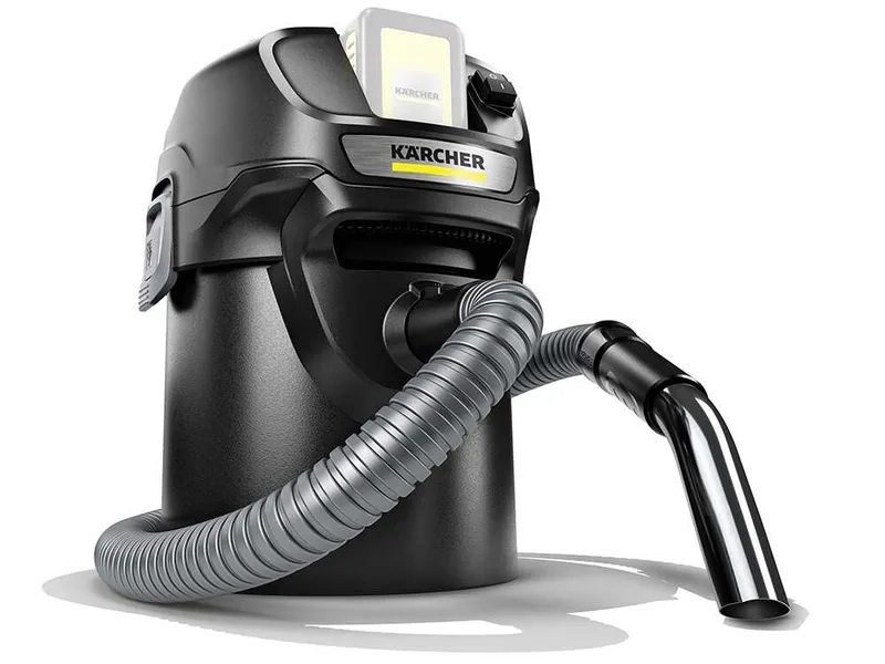 Karcher AD 2 Battery - Aspirateur à cendres - Bac de collecte en métal 14 l