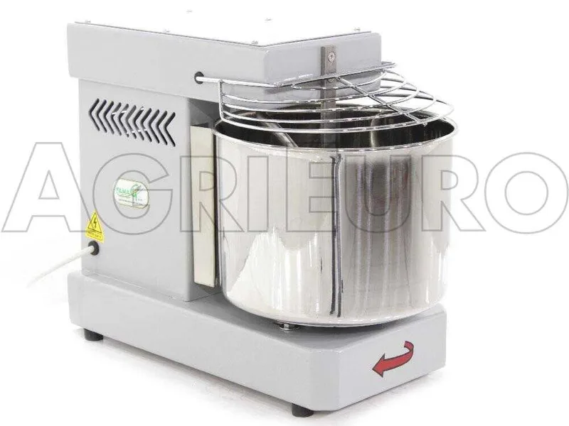 Pétrin à spirale Famag IM 8. 10 vitesses avec moteur électrique - 8 KG - Gris