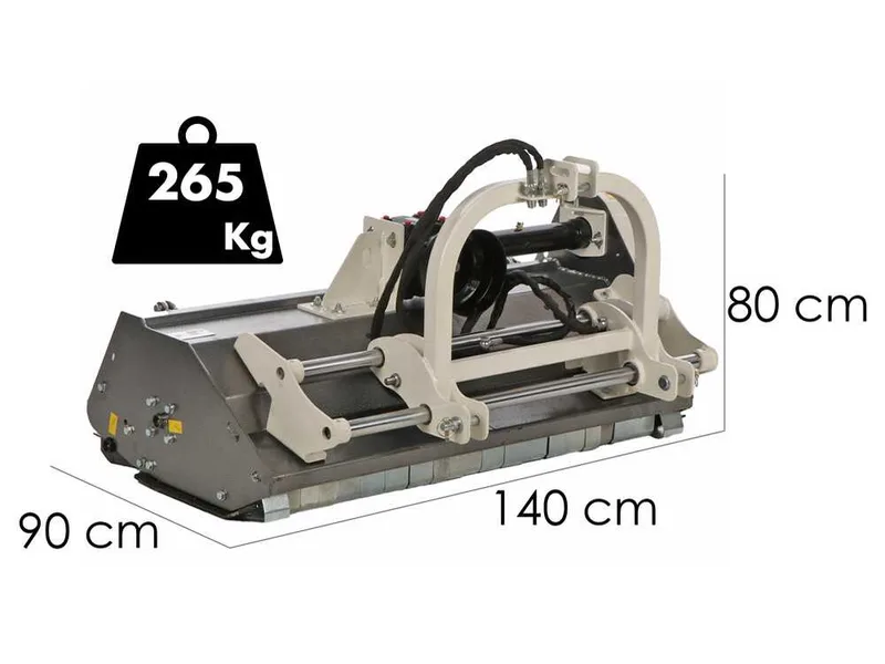 BlackStone RMOH 125 - Broyeur pour trcteur - Série médium - Déport hydraulique