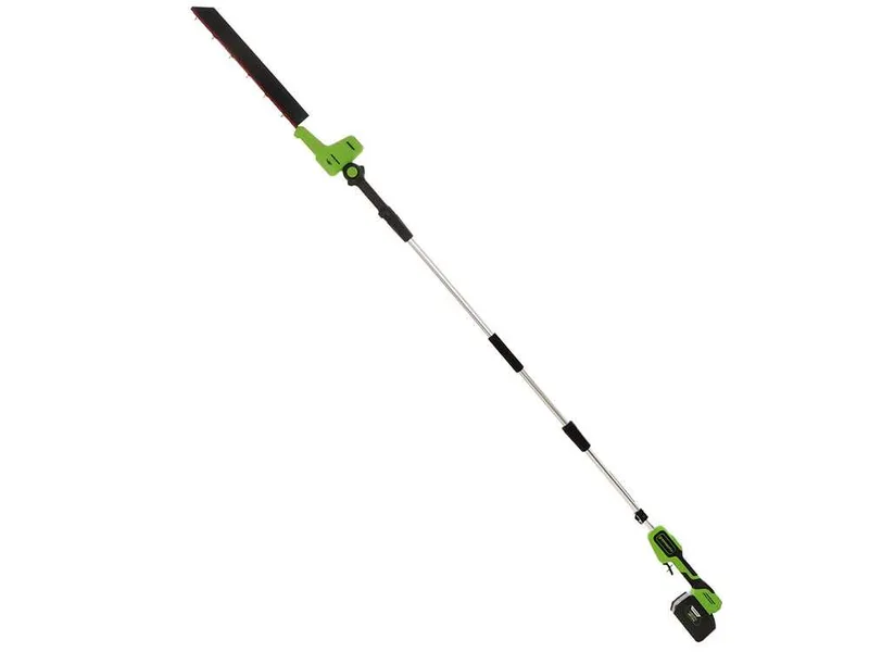 Greenworks G48PHTII - Taille-haie sans fil sur perche de rallonge - 48V 2Ah