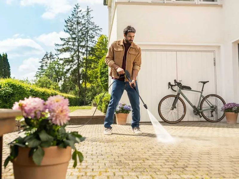Karcher K3 Horizontal Plus Home - Nettoyeur haute pression portable à eau froide - 120 bar - 380 l/h