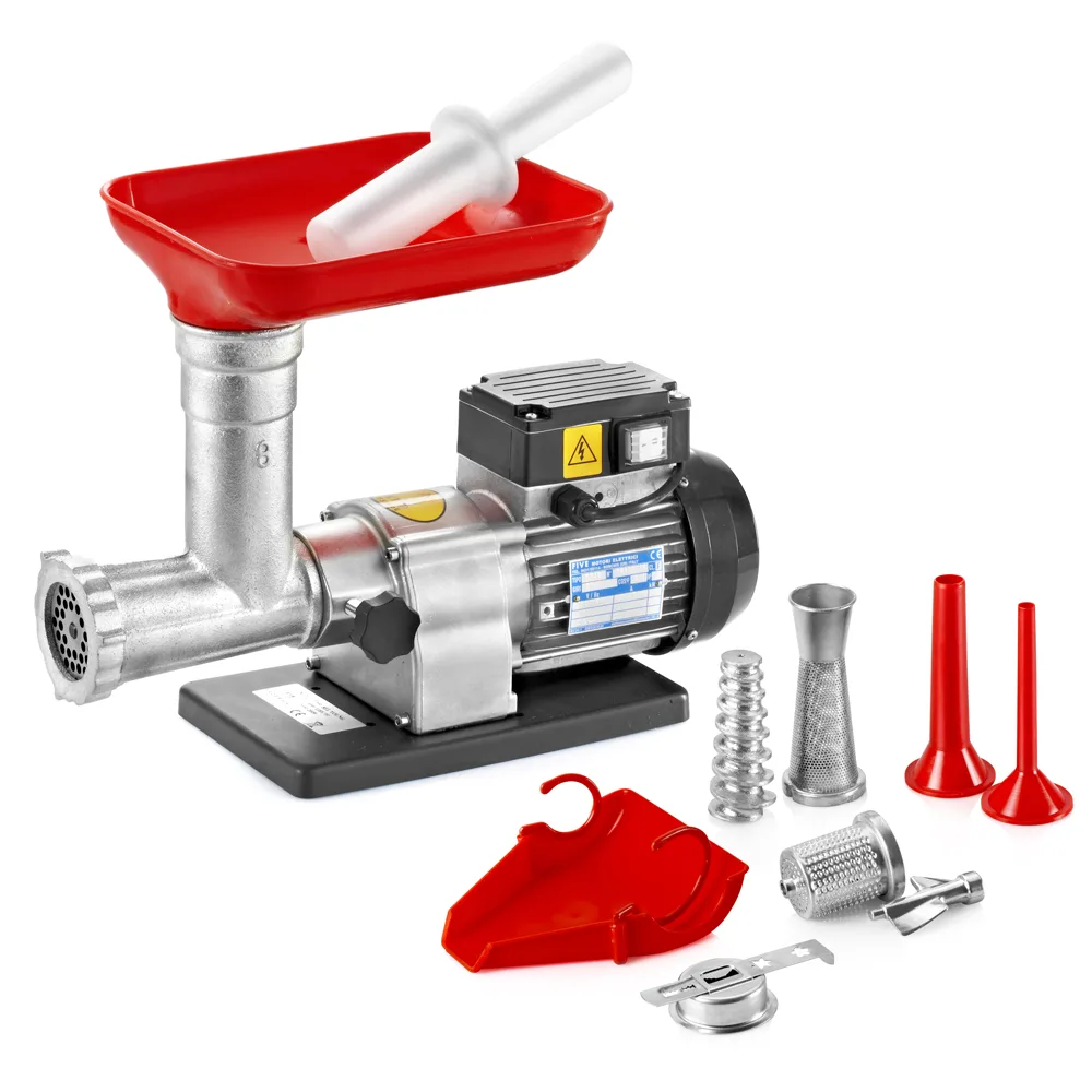 Tre Spade TC-8 COMBY - Hachoir à viande électrique - 300 W - N.8 + Kit d'accessoires