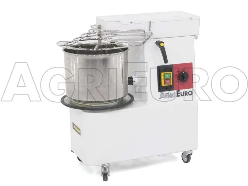 Pétrin à spirale Mixer 1000 S Deluxe à tête basculante - Capacité cuve 8 Kg - 10 L