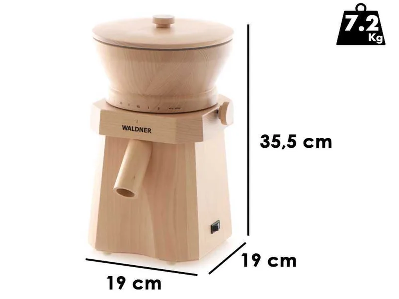 Waldner Silence - Moulin à farine en hêtre avec meules en pierre - 400W