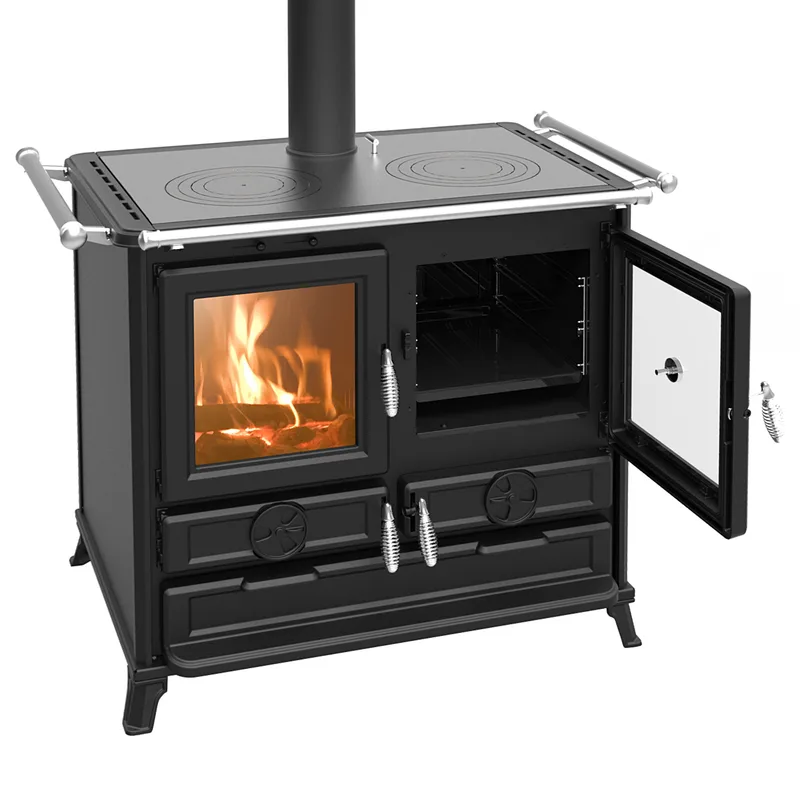 Thermorossi Klara Evo6 cuisinière à bois anthracite