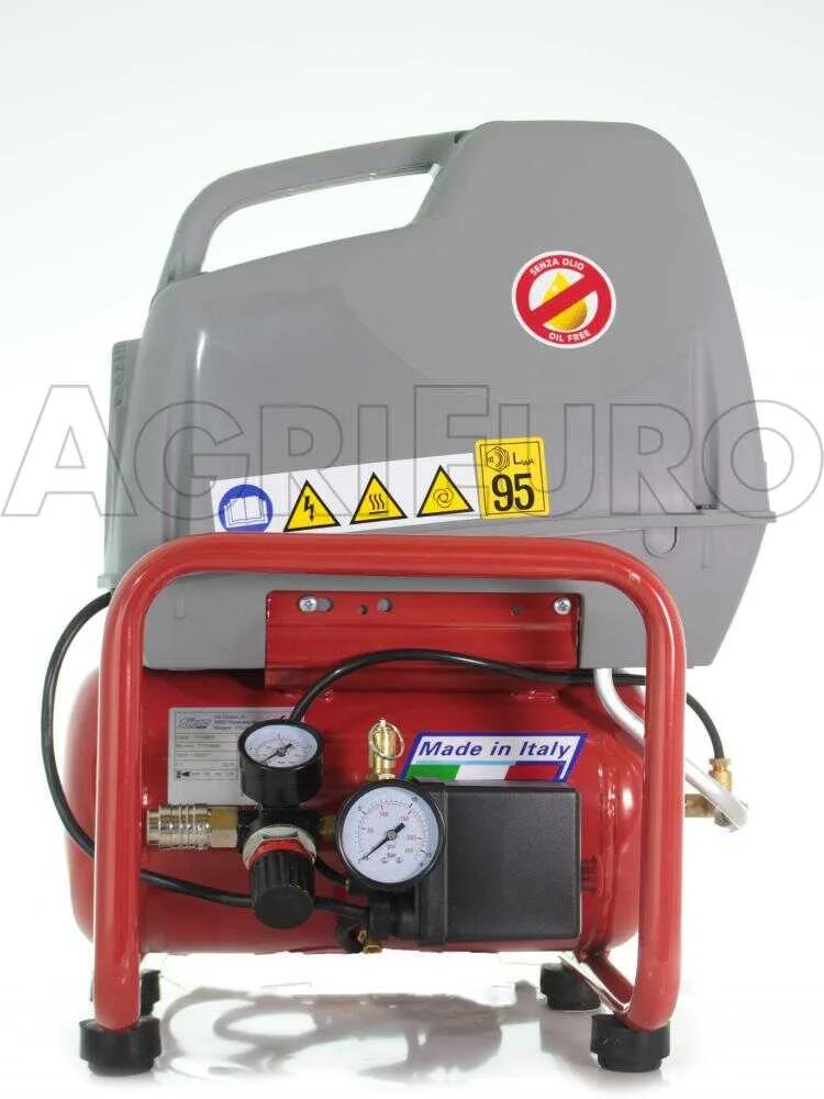 FIAC AIR 6/F-201 - Compresseur d'air électrique portatif Monophasé, Oil-less - Moteur 1.5 CV - 6 L