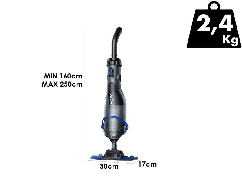 MOVA Handler V10 - Aspirateur de piscine à batterie - Perche télescopique