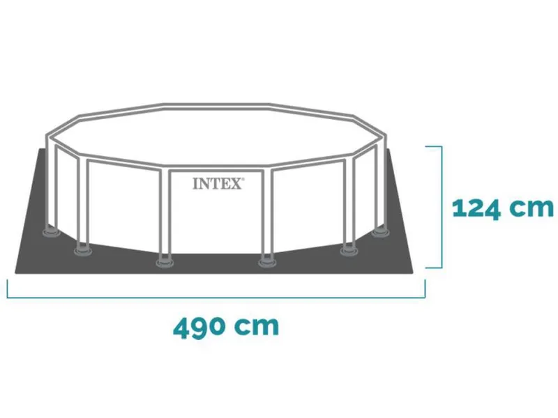 Piscine Ronde Intex Graphite Grey Panel 26384NP