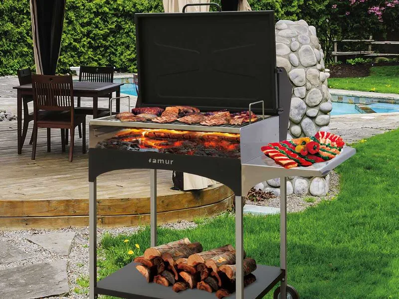 Famur BK 8 Elite - Barbecue à bois et charbon