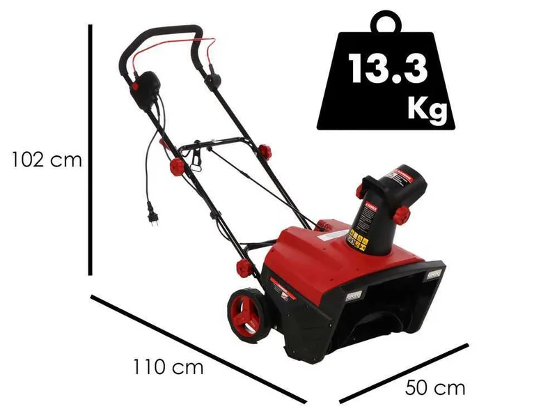 GeoTech ST-V 523 - Fraise à neige électrique - 2300W