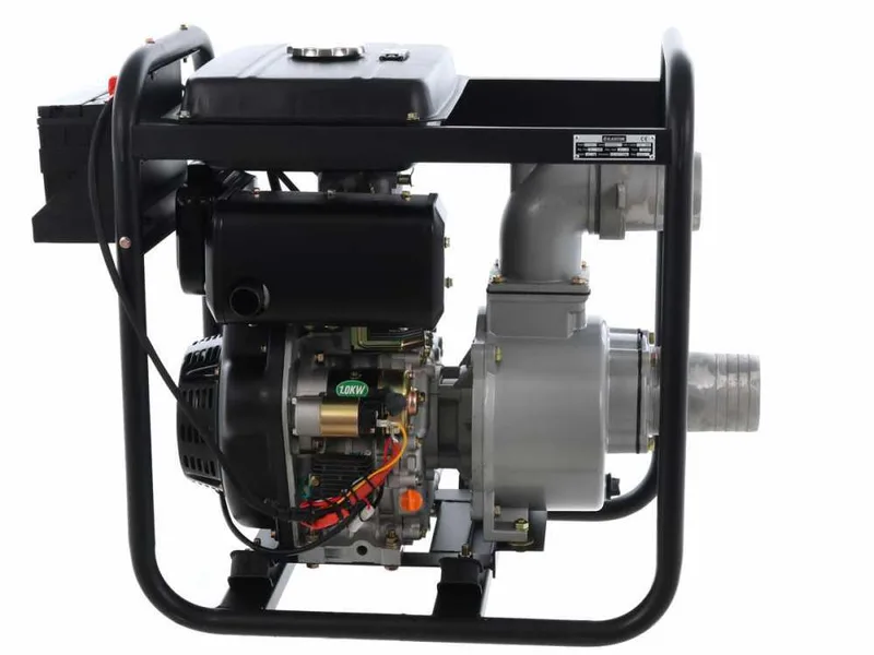 Pompe thermique diesel Blackstone BD 10000ES raccords 100 mm - 4 pouces - démarrage électrique - réservoir de 14 litres - Euro 5