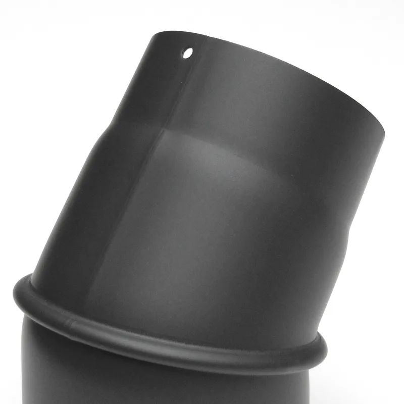 Raik Basic coude de tuyau de fumée 120mm gris fonte 0–45° sans porte pour tuyau de fumée / conduit de fumée