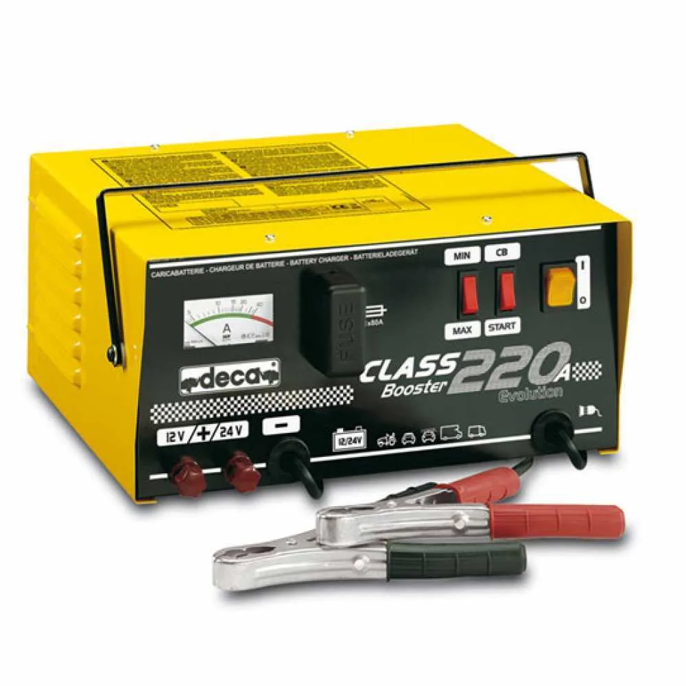 Deca class booster 220A - Chargeur de batterie - démarreur - monophasé - batteries 12-24V