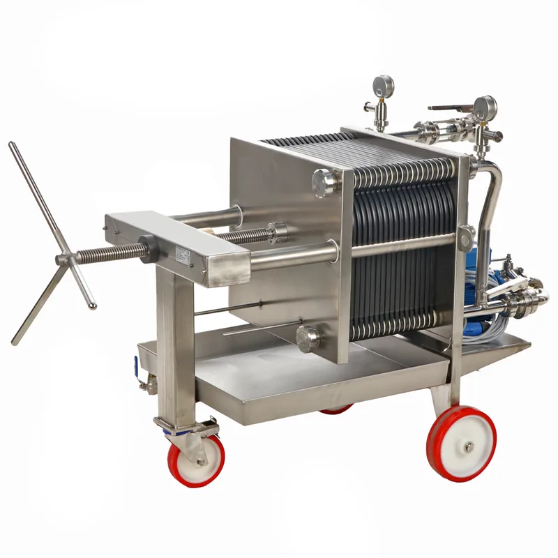 Enotecnica Pillan FC42 - Filtre à vin professionnel de 20 cartons 40x40 cm - Châssis et pompe INOX