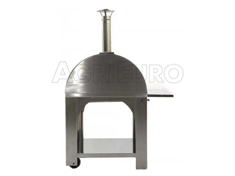 Cibus INOX - Four à bois pour pizza d'extérieur - Capacité de cuisson : 4 pizzas