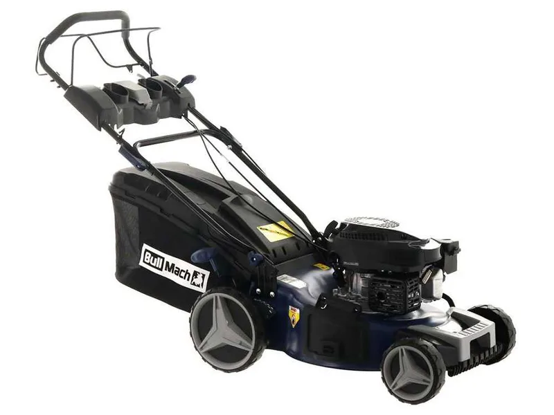 BullMach ECTOR 46 S - Tondeuse à gazon thermique tractée - 4 en 1 - Moteur de 170 cc