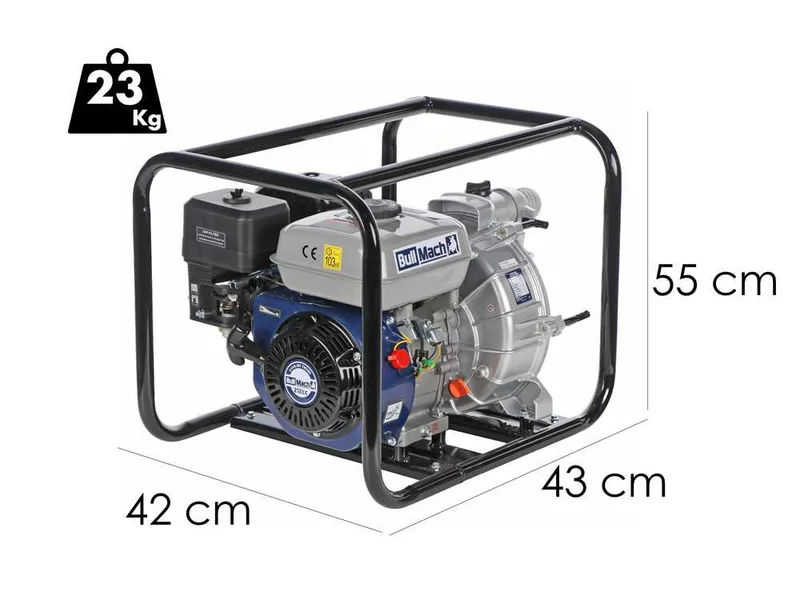 BullMach NERINA 50 - Pompe thermique - Pour eaux chargées - avec raccords de 50 mm