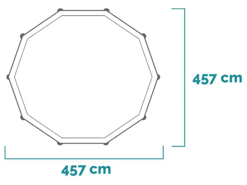 Intex Metal Frame 28242NP - Ø457x122 cm - Piscine ronde