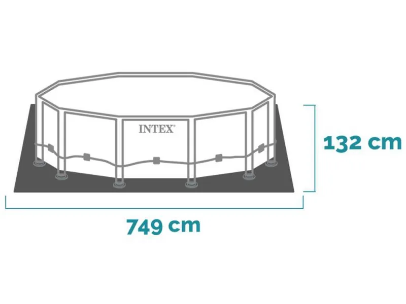 Intex Ultra XTR Frame 26340NP - Ø732x132 cm - Piscine Ronde