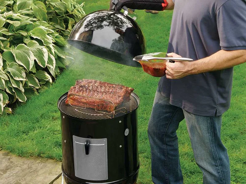 Weber Smokey Mountain Cooker - Barbecue fumoir à charbon - 47 cm