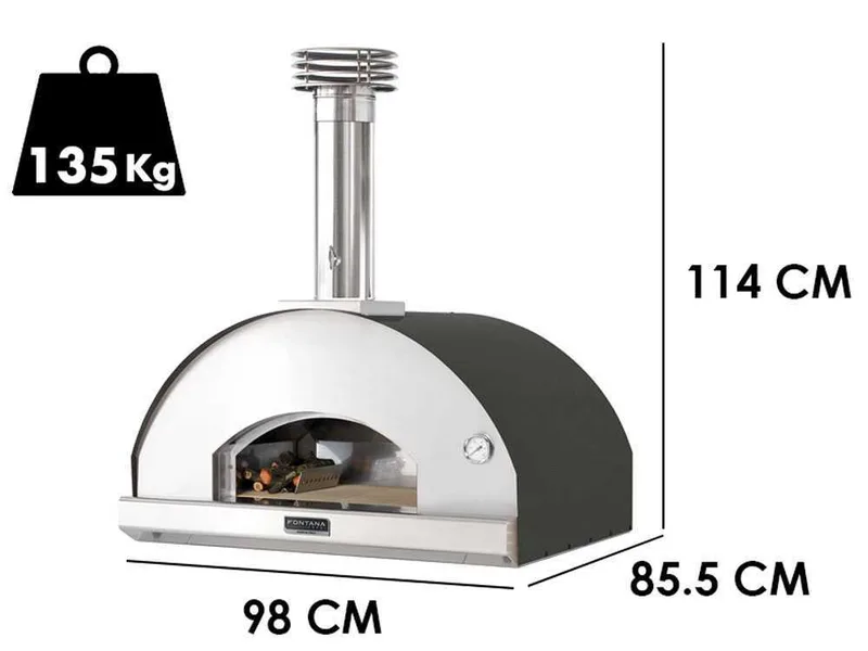 Fontana Mangiafuoco - Four à bois - Anthracite