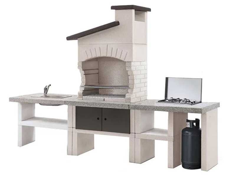 Palazzetti Guanaco 2 - Cuisine d'extérieur en maçonnerie