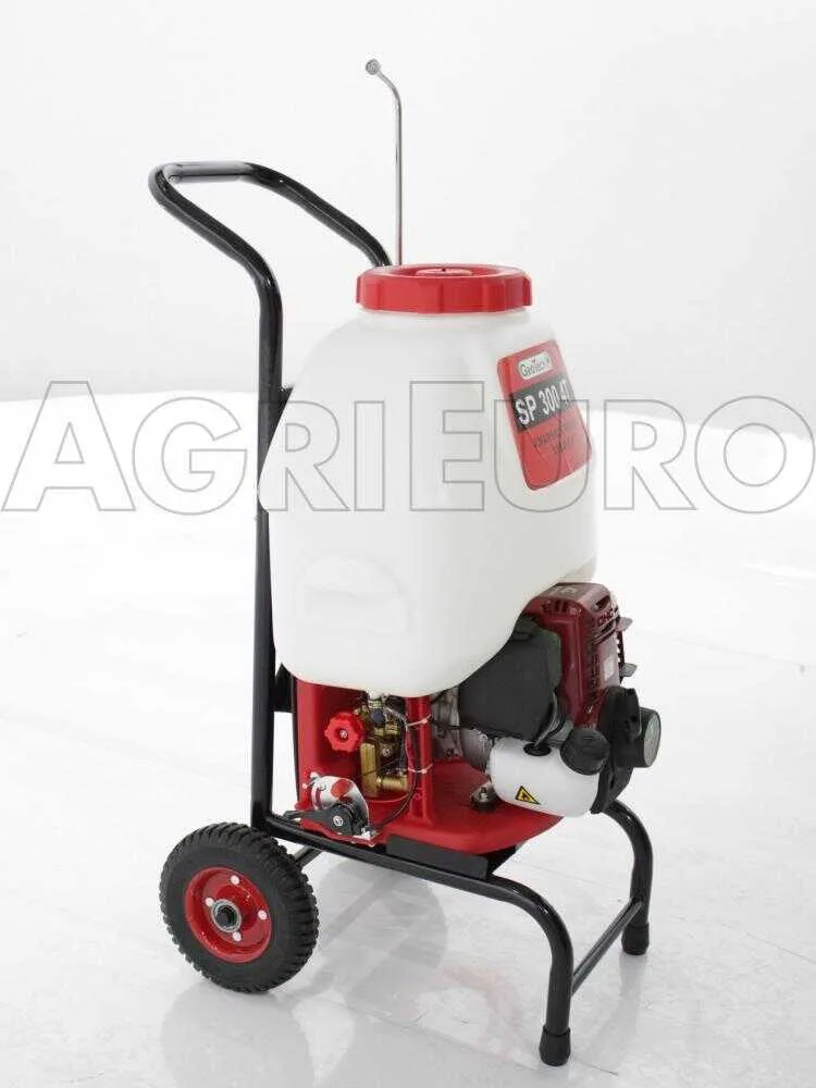 Pulvérisateur thermique avec chariot ou à dos GeoTech SP 300 4T moteur essence 4 temps