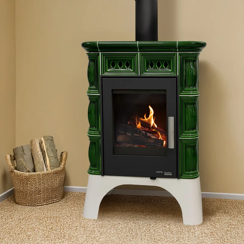 Haas+Sohn TREVISO III 246.37 poêle à bois perl-noir/vert
