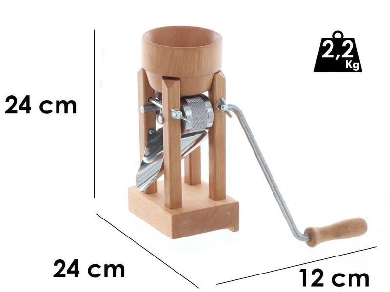 Eschenfelder 1210 en hêtre 150g - Floconneuse manuelle avec des rouleaux en acier inox