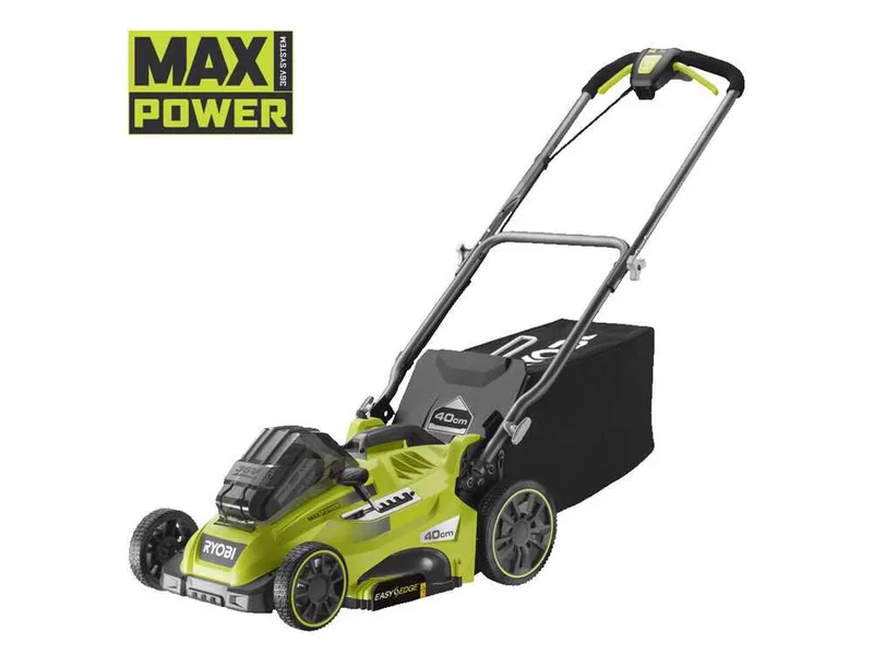 Tondeuse à batterie ryobi RLM36X41H60PG - MAX power 36V - 6Ah - bac de 45 L - coupe de 40 cm