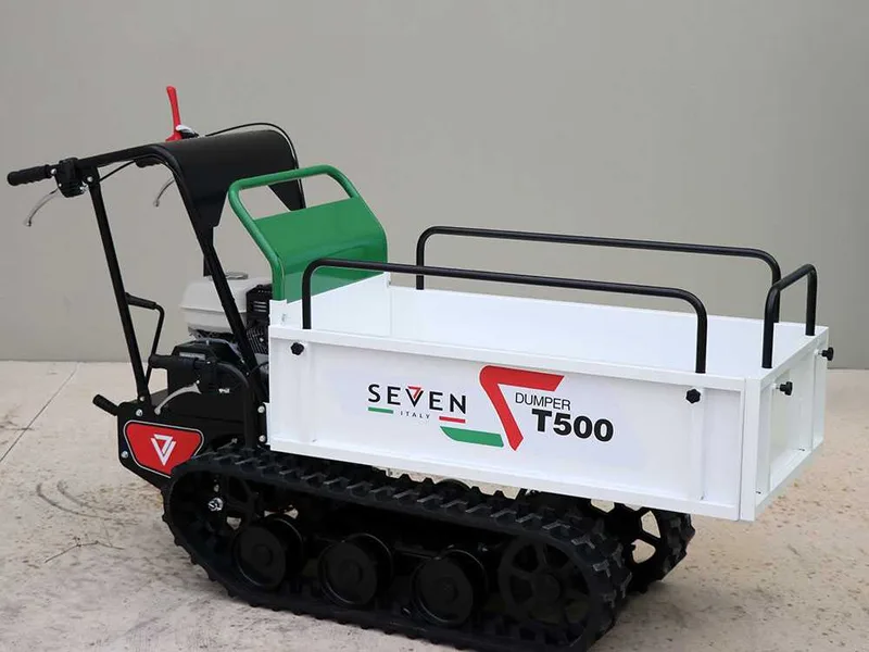 Brouette à chenilles Seven Italy T500 GX - Benne extensible - Capacité 500 kg