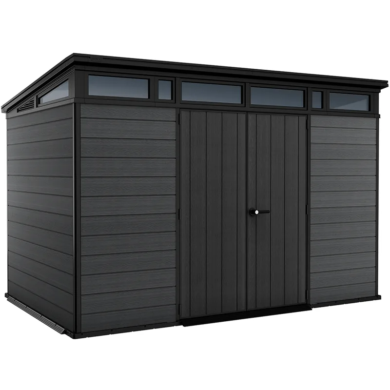 Keter Cortina 11 x 7 - Abri de jardin - Avec porte à double battant - 340 × 218 × 226 cm