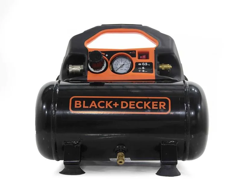 Black & Decker BD 55/6 - Compresseur d'air électrique portatif monophasé, oil-less - Moteur 0.5 CV - 6 L