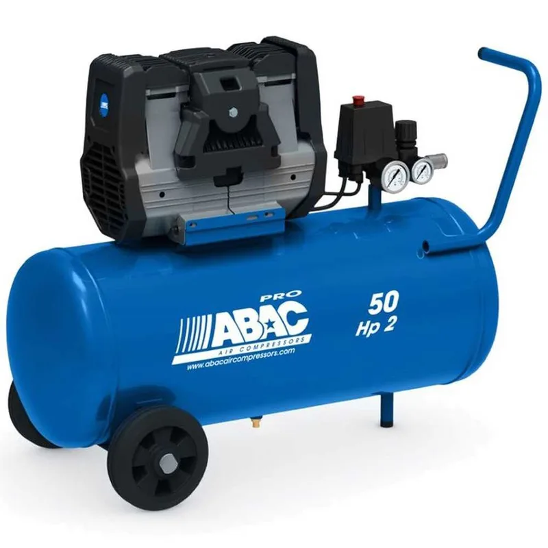 Abac montecarlo OS20P - Compresseur d'air électrique monophasé silencieux, sans huile - Moteur 2 CV - 50 L