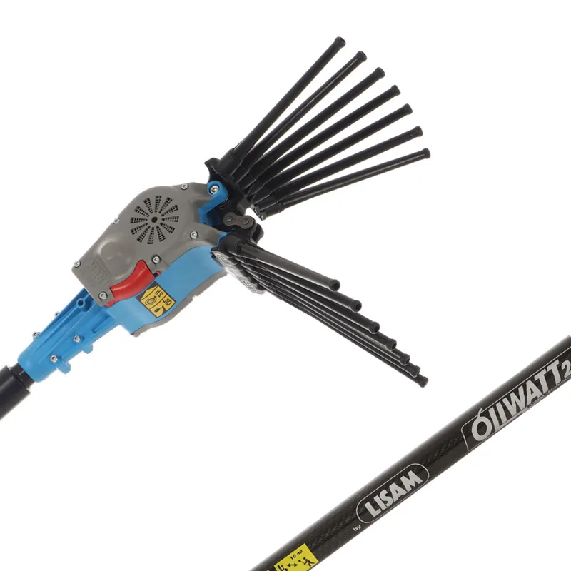 Peigne vibreur électrique à batterie Lisam Oliwatt 2 - Avec dents en Nylon - 250-350 cm - Perche télescopique