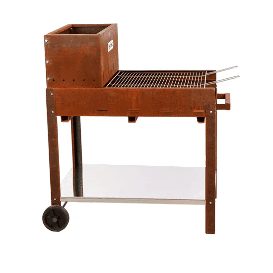 Barbecue à bois et charbon Super Flipper en corten