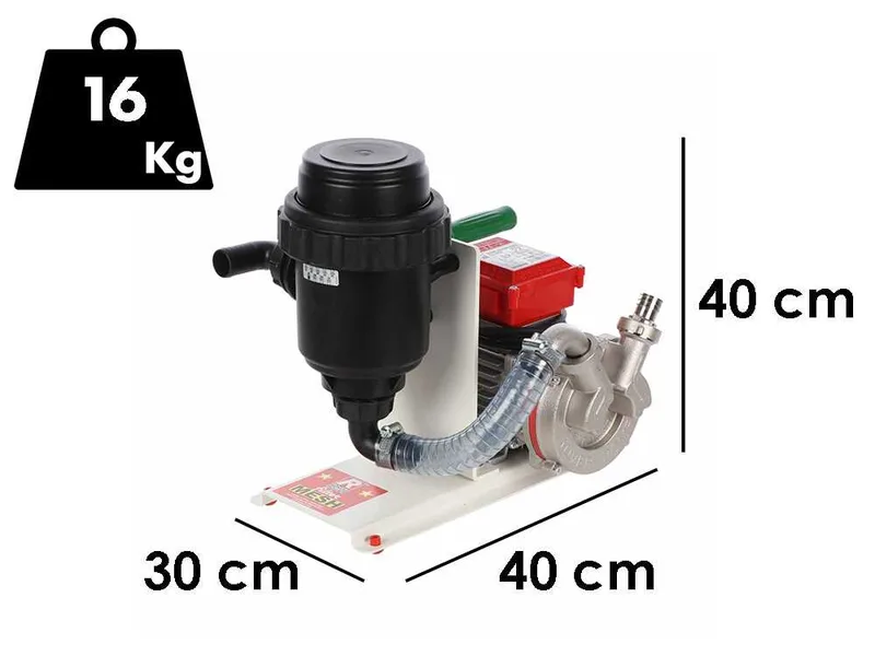 Rover MESH 5000 Novax - Pompe de transfert pour eaux sales avec filtre à mailles - 1,0 HP
