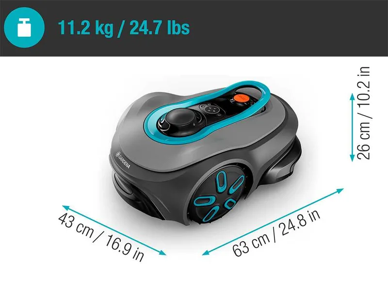 Gardena Smart SILENO Free 600 - Robot tondeuse - Gestion avec l'application Gardena Smart - Sans installation