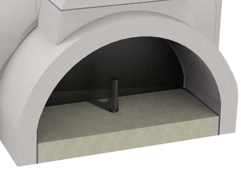 Edilmark FP 120N - Four à bois encastrable avec plan de cuisson Ø 120 cm - Capacité cuisson 8 pizzas