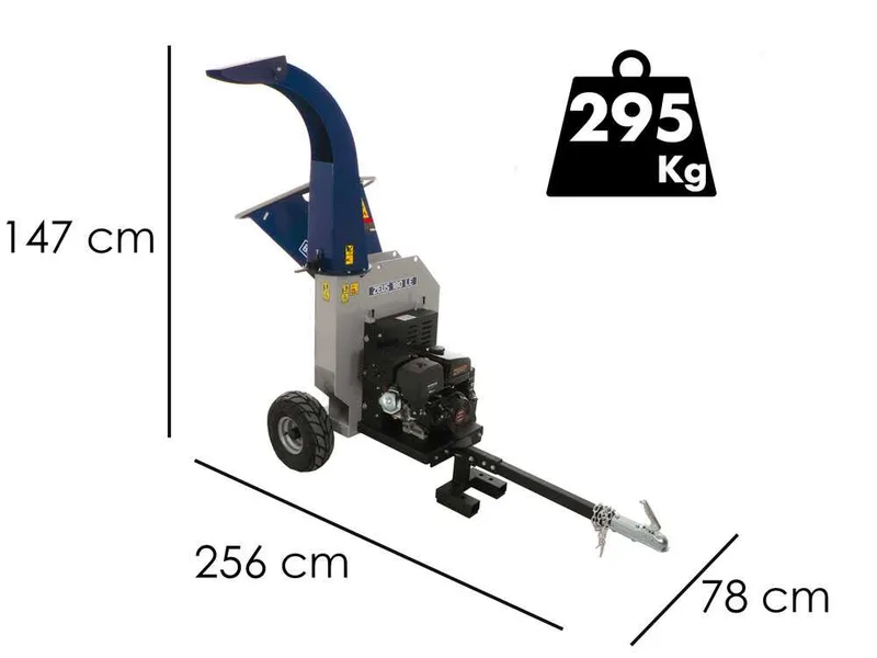 BullMach ZEUS 180 LE - Broyeur thermique remorquable - Loncin 420cm3 avec démarrage électrique