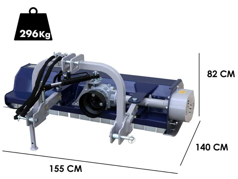 BullMach MAIA 115 SH - Broyeur sur tracteur - Série médium - À déport hydraulique