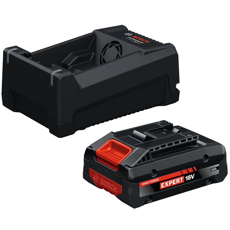 Kit de démarrage Bosch pour la gamme Blue Professional – Batterie 18 V / 4 Ah + chargeur
