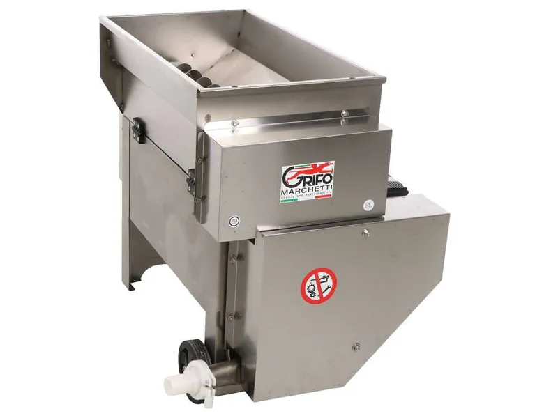 Grifo DVEP20IR - Égrappoir électrique INOX avec pompe à rouleaux - Protections incluses