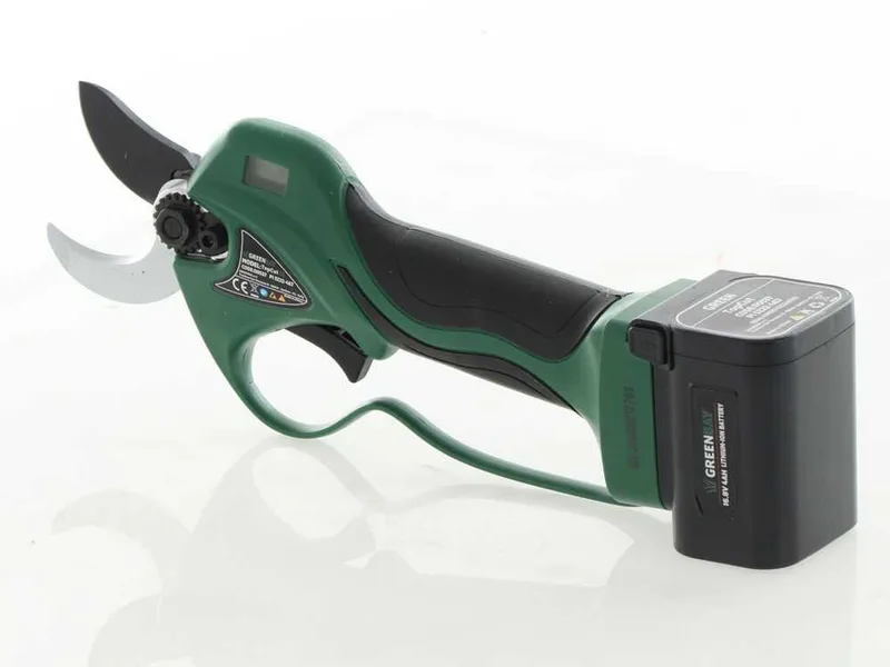Sécateur électrique de taille Greenbay TopCut 33 - 2 batteries de 16.8 V - 4Ah - Diamètre de coupe 32 mm