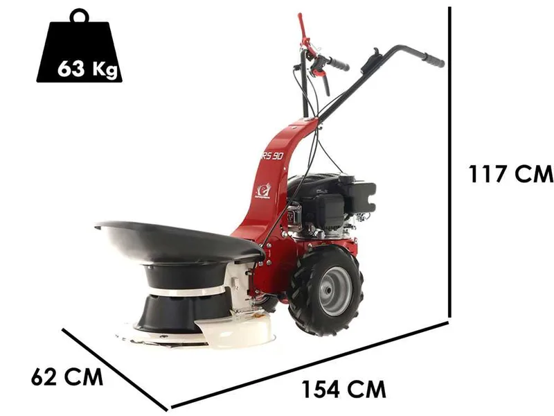 Eurosystems RS90 - Motofaucheuse rotative multifonction - Loncin 139 OHV
