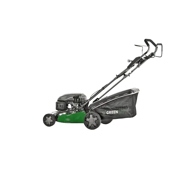 GreenBay GB-LM 46 S - Tondeuse à gazon tractée - 4 en 1 - Moteur thermique de 170 cc
